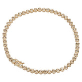 K18YG イエローゴールド ダイヤ1.00ct テニスチェーン ブレスレット レディース 【中古】